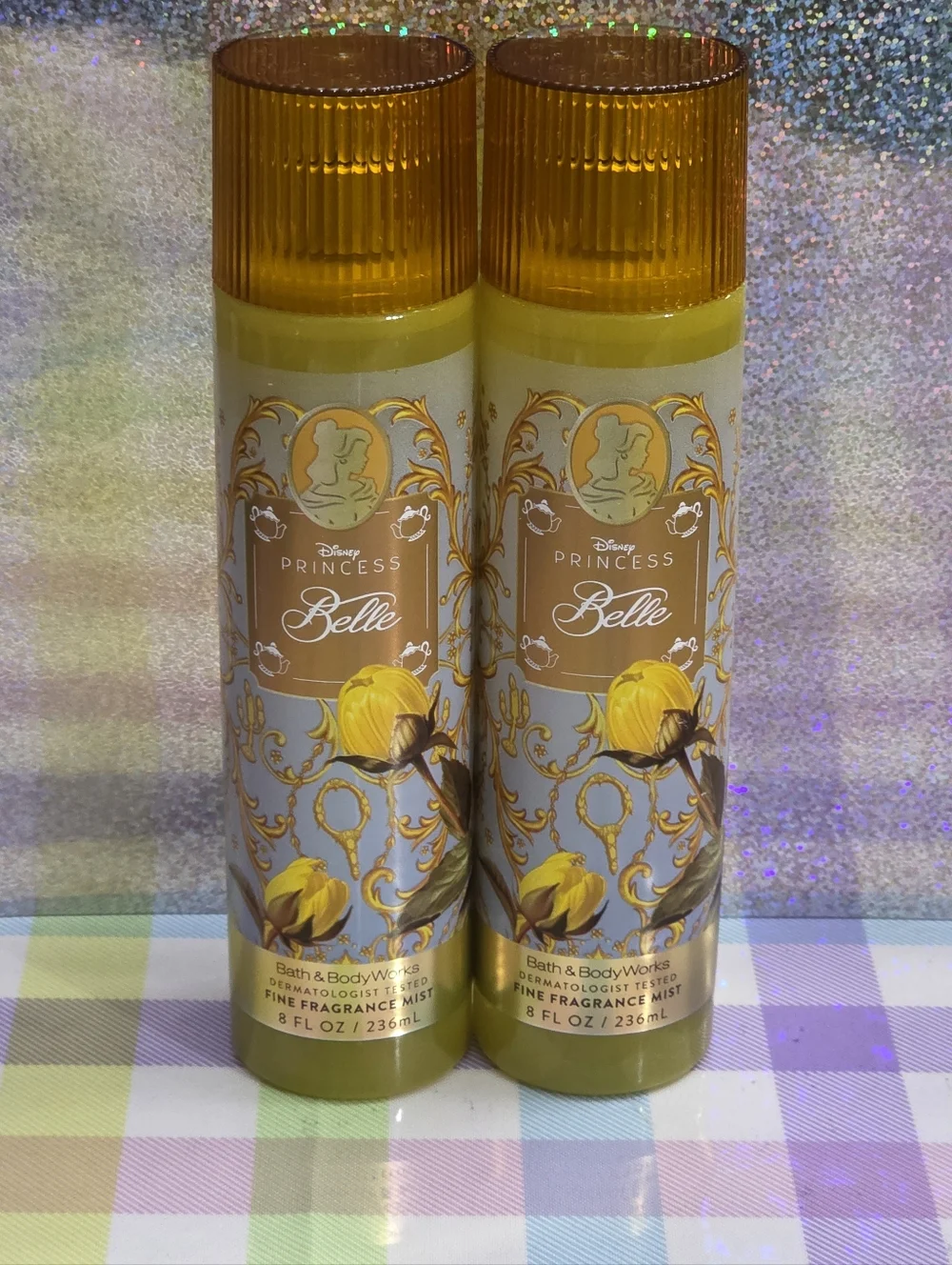 Bath & Body Works Disney Princess Belle Fine Fragrance Mist Set of 2 NEW RARE